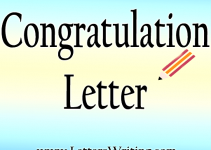 Congratulation-letter