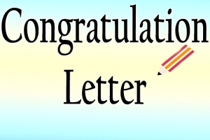 Congratulation-letter