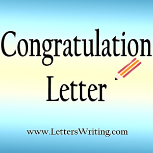 Congratulation-letter